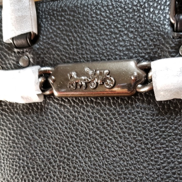 NWT COACH Carryall 25 Leather Satchel Crossbody - Picture 4 of 7